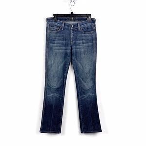 7 For All Mankind Womens 27 Embellished Rhinestone